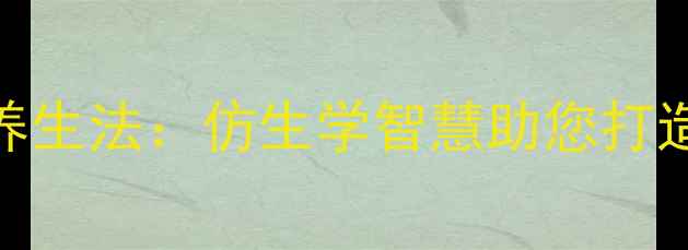 图片 10种海洋生物养生法：仿生学智慧助您打造黄金健康模式