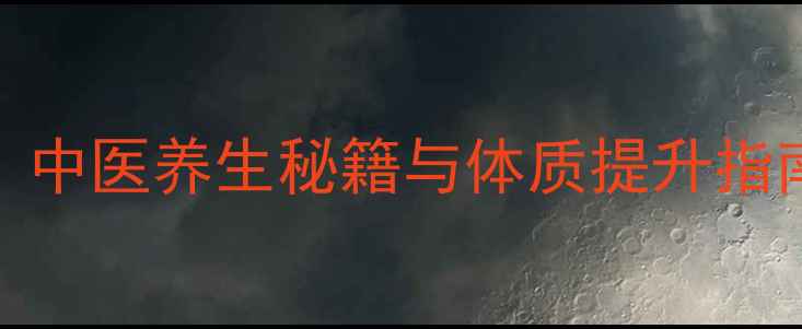 K9体质健康调理法中医养生秘籍与体质提升指南附体质自测表
