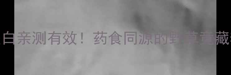 猪儿草养生秘籍祛湿美白亲测有效药食同源的野草竟藏着这些隐藏功效附食谱