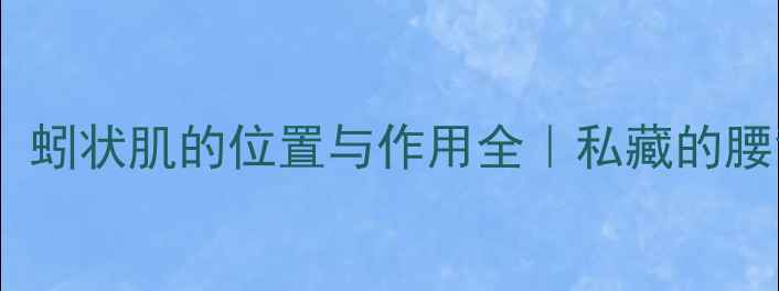 图片 ✨腰痛克星！蚓状肌的位置与作用全｜私藏的腰背养护秘籍2