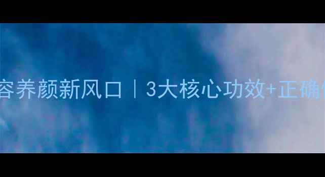 蒸脸器美容养颜新风口3大核心功效正确使用指南