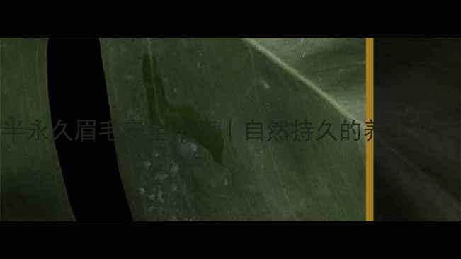 韩式半永久眉毛安全指南自然持久的养生变美攻略