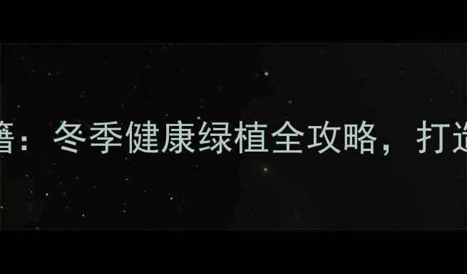 图片 三角梅越冬养护秘籍：冬季健康绿植全攻略，打造温馨养生家居环境