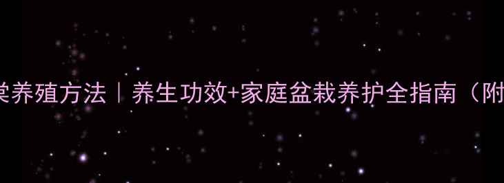 图片 吊钟海棠养殖方法｜养生功效+家庭盆栽养护全指南（附详解）1
