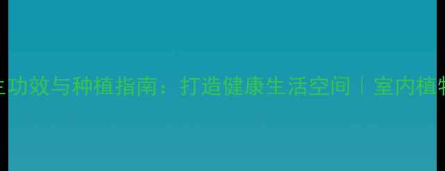 图片 君子兰的养生功效与种植指南：打造健康生活空间｜室内植物养护全攻略