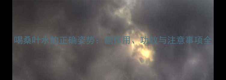 喝桑叶水的正确姿势副作用功效与注意事项全