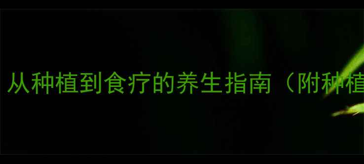 图片 地瓜种植全攻略：从种植到食疗的养生指南（附种植时间表与营养）2