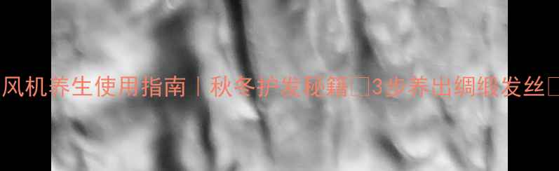 挂壁吹风机养生使用指南秋冬护发秘籍3步养出绸缎发丝