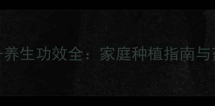 图片 月季种子繁殖+养生功效全：家庭种植指南与药用价值科普1