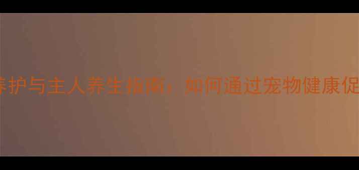 杜宾犬科学养护与主人养生指南如何通过宠物健康促进全家幸福