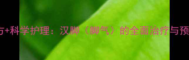 民间偏方科学护理汉脚脚气的全面治疗与预防指南