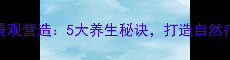 图片 水草微景观营造：5大养生秘诀，打造自然疗愈空间