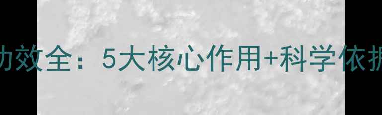图片 灵芝提取物养生功效全：5大核心作用+科学依据+权威研究数据2