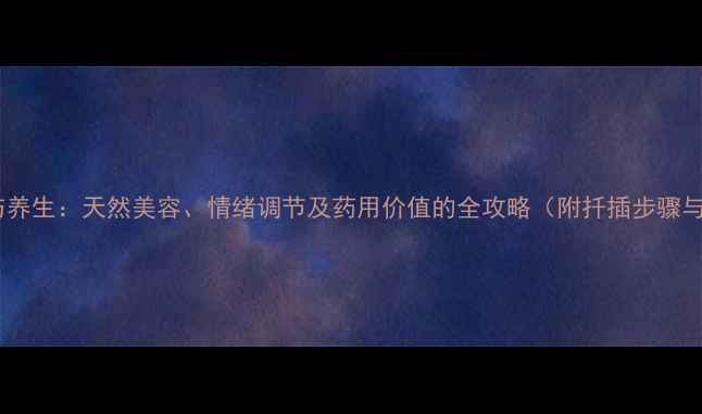 图片 玫瑰花扦插与养生：天然美容、情绪调节及药用价值的全攻略（附扦插步骤与日常用法）1