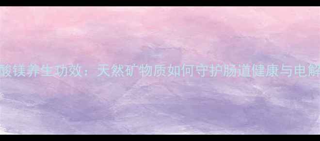 科学硫酸镁养生功效天然矿物质如何守护肠道健康与电解质平衡