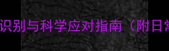 筛窦炎全攻略症状识别与科学应对指南附日常预防及护理方案