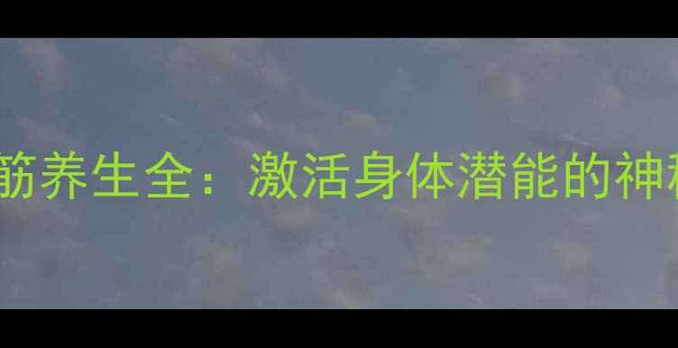 脚底地筋养生全激活身体潜能的神秘经络