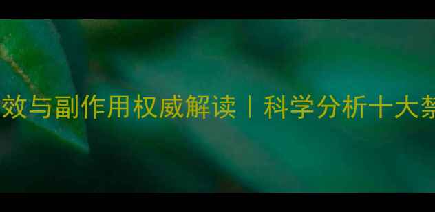 蒲公英泡茶的功效与副作用权威解读科学分析十大禁忌与饮用指南
