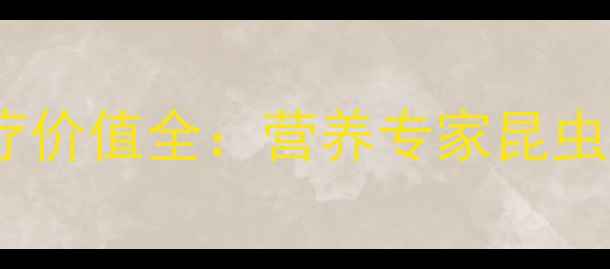 蝗虫养生功效与食疗价值全营养专家昆虫蛋白的健康新趋势