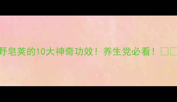 图片 野皂荚的10大神奇功效！养生党必看！🌿✨