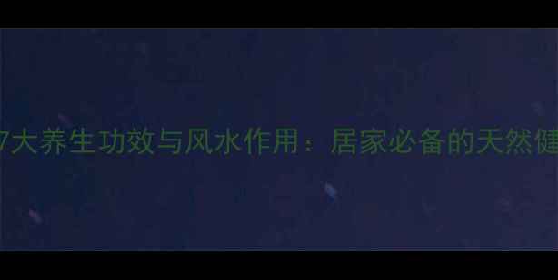 图片 铜钱草的7大养生功效与风水作用：居家必备的天然健康守护者