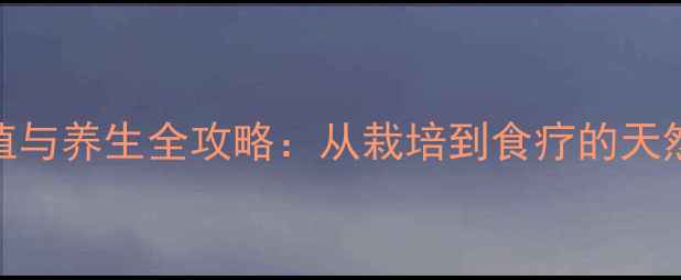 图片 银杏树种植与养生全攻略：从栽培到食疗的天然保健指南