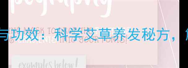 图片 陈艾叶洗头的作用与功效：科学艾草养发秘方，解锁头发健康密码2