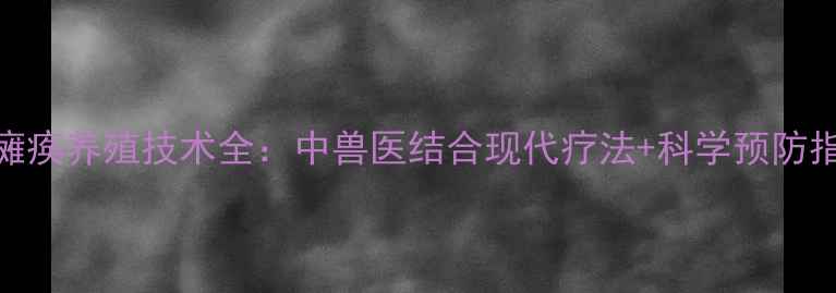 图片 鹅瘫痪养殖技术全：中兽医结合现代疗法+科学预防指南