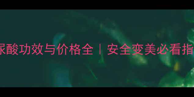 图片 🌟玻尿酸功效与价格全｜安全变美必看指南💰2