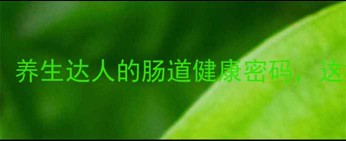 图片 🌟肠道选择培养基：养生达人的肠道健康密码，这样吃出黄金菌群！1