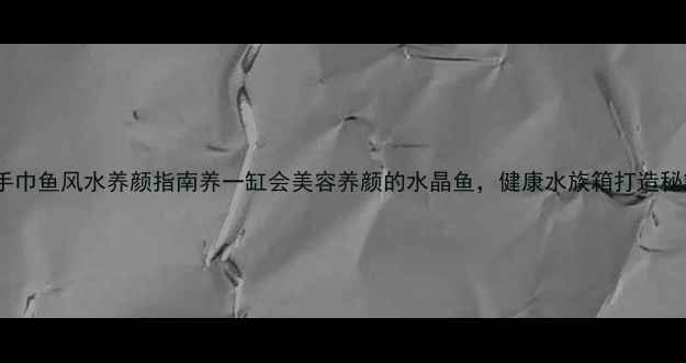 图片 🌟花手巾鱼风水养颜指南养一缸会美容养颜的水晶鱼，健康水族箱打造秘籍！1