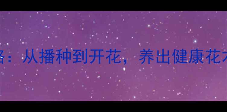 茶梅花养殖全攻略从播种到开花养出健康花木的5大养生秘诀