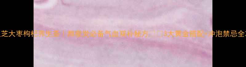 灵芝大枣枸杞养生茶熬夜党必备气血双补秘方3大黄金搭配冲泡禁忌全攻略