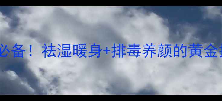 牛蒡生姜茶四季养生必备祛湿暖身排毒养颜的黄金搭配喝出健康好气色