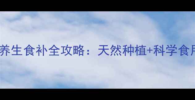 艳日辉养生食补全攻略天然种植科学食用指南