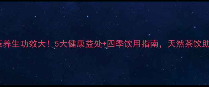 图片 🌿银杏叶泡茶养生功效大！5大健康益处+四季饮用指南，天然茶饮助你焕发活力1