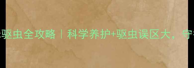 图片 🐾必看！猫咪驱虫全攻略｜科学养护+驱虫误区大，守护毛孩子健康