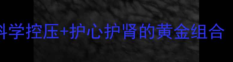 氢氯噻嗪的养生密码科学控压护心护肾的黄金组合高血压高尿酸人群必看
