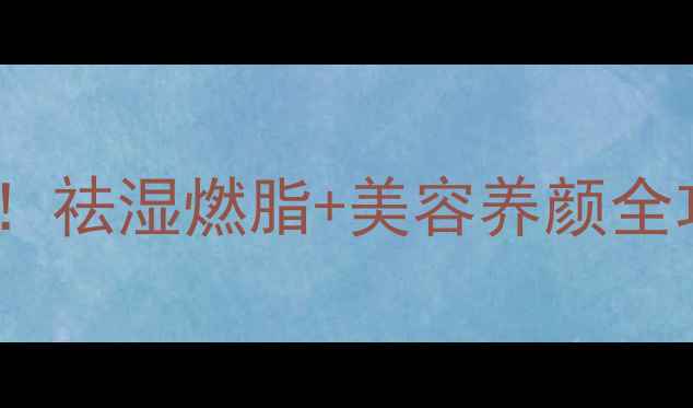 冬瓜荷叶茶好处多祛湿燃脂美容养颜全攻略懒人养生茶单
